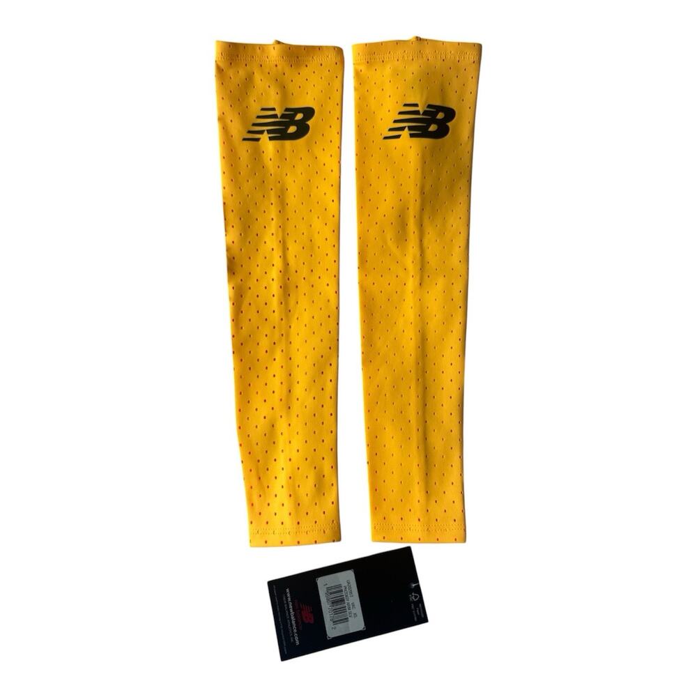 New Balance 2022 Pro Elite Issued Prodigy Running Yellow Arm Sleeves Size XS